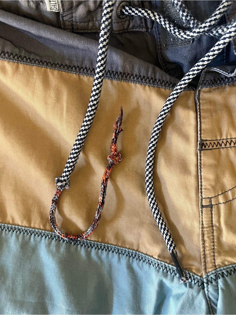 Salty Crew Men’s Colorblock Board Shorts - Gray, Tan, Light Blue - Picture 7 of 7